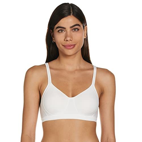 Hanes X-Temp Mesh Women's Full Coverage Cooling Wireless Convertible Bra - White - L