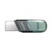 SanDisk iXpand Flash Drive Flip USB flash drive 256 GB USB Type-A / Lightning 3.2 Gen 1 Grijs, Zilver, Transparant