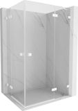 Mexen Lunar Duo douchecabine scharnierend rechts 100 x 75 cm, transparent, blanc