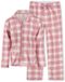 Little Label - Klassieke meisjes pyjama grote roze ruit 10Y/134-140 - Zachte BIO Katoen