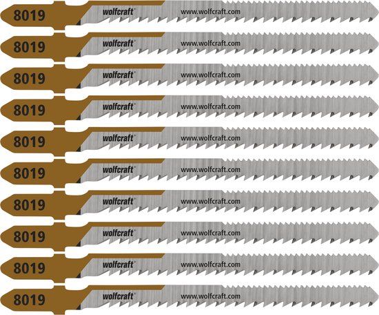 wolfcraft - Hardhout Decoupeerzaagbladen 50 mm - T schacht – Decoupeerzaagblad Hout - 8019100