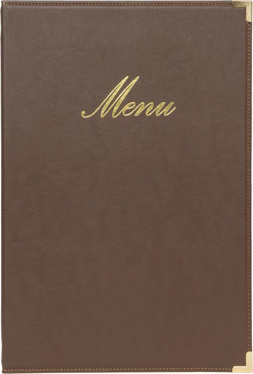 Securit menukaart Classic ft A 4 bruin - 8717624240683