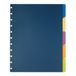 TUL Aangepast Notitie-nemen Systeem Discbound Tab Dividers, 8.5" x 11", Lettergrootte, Diverse Kleuren