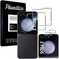 Phonillico® Samsung Galaxy Z FLIP 5 Gehard Glas & Camerabescherming [Pack 2]