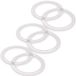 Orion Irma Serie - Joints d'étanchéité en silicone - 11 cm - Lot de 6 - Blanc