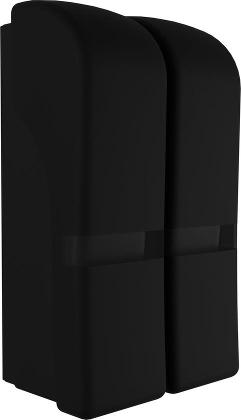 Waal Zeepdispenser Wandmontage - Zwart - Zelfklevend - Zeeppompje