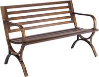 Vevor Tuinbank Patiobank Balkonbank 127CM Metalen Frame Antiek Brons