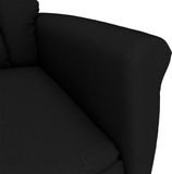 vidaXL Massagestoel Zwart Microvezel