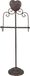 Clayre & Eef WC Rolhouder Staand 21*14*62 cm Bruin Ijzer Hartje | Toiletrolhouder