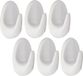 Tendance Plakhaakjes - 6x stuks - Zelfklevende ophang haakjes - 3 x 2 x 5 cm - Plastique - Blanc - Cuisine/Salle de bain