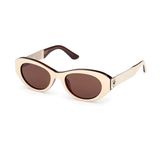 Guess GU00261-H Dames Zonnebril Crème/Grijs CAT3