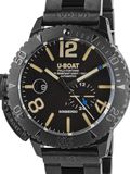 U-Boat Analoog herenhorloge kwarts met roestvrijstalen armband Mid-39782, Zwart
