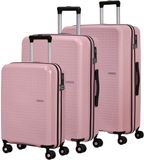 American Tourister Summer Hit 3 PC Set A Blossom Pink roze 76cm trolley