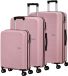 American Tourister Summer Hit 3 PC Set A Blossom Pink roze 76cm trolley