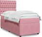 Maison Exclusive - Sommier à lattes de lit avec matelas Rose 90x190 cm Velours