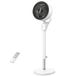 DREO Stille staande ventilator, 25 dB, automatische horizontale oscillatie 80°, 3 snelheden, bereik tot 24 m, krachtig met afstandsbediening, verticale helling handmatig 90 graden, timer 6 uur