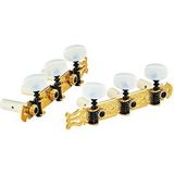 Ortega Guitars Classic stemmechanica set - goud/wit standaard (OTMSTD-GOWH)