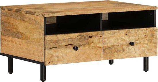vidaXL Salontafel 80x54x40 cm massief mangohout