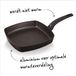 Brabantia Heat Grillpan met anti-aanbaklaag - 26 x 26 cm - Zwart