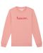 Watapparel Sweatshirt 'Amore' rosa / rood