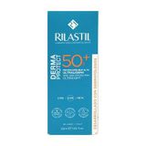 Rilastil Dermaprotect 50+, zonwering, beschermt de huid tegen UVB, UVA en blauw licht, hydrateert en voorkomt veroudering, geschikt voor alle huidtypes, 50 ml
