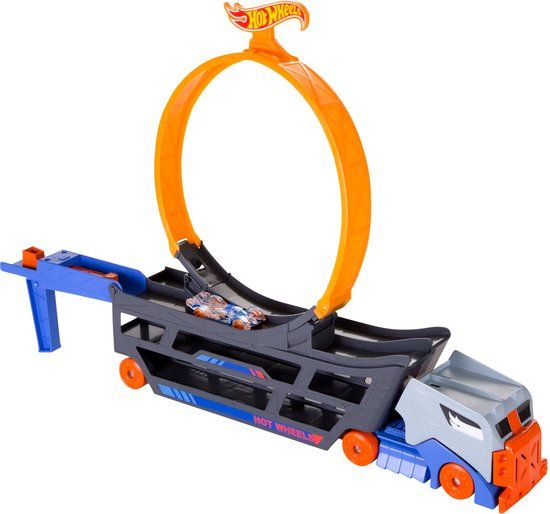 Mattel Games Hot Wheels Super Cascade Track Truck Transformeerbaar Circuit - Veelkleurig