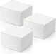 PartyDeco cadeaudoosje Hartjes - Bruiloft bedankje - 50x - wit/goud - papier - 6 x 4 cm