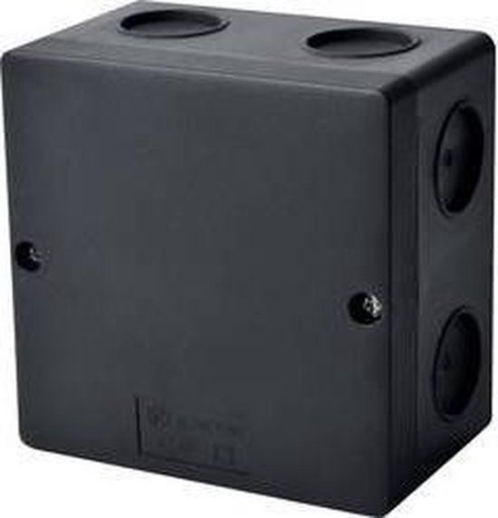 KOPOS KSK 100_FA Verdeeldoos - 101 x 101 x 47 mm - Zwart