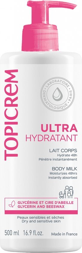 Topicrem ultra-hydraterende lichaamsmelk 500ml