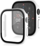 By Qubix - Étui rigide 41mm - Blanc - Convient pour Apple Watch 41mm - protection d'écran - Protection iWatch - Étui de protection