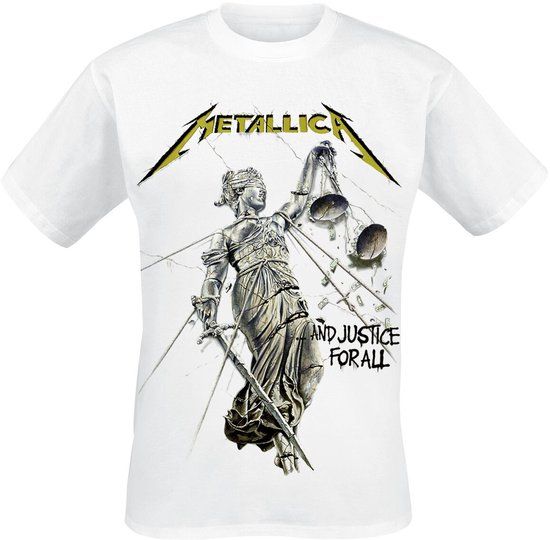 Metallica Justice Heren T-shirt - wit - 5XL
