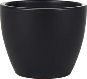 Ter Steege Pot de fleurs - Noir - Brillant - Scandinave - 15 x 12 cm
