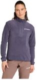 Adidas Multi Essentials Fleece Met Halve Rits Blauw, Paars M Vrouw