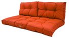 Orange Ensemble Coussins Capitonné Banquette 120x60 - Épais 15cm (1 Assise + 2 Dossiers)