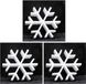 Merkloos / Sans marque Styropor Products 3x Piepschuim ijskristal vormen 20 x 5 cm hobby/knutselmateriaal - Kerstdecoratie schilderen