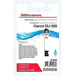 Office Depot Compatible Canon CLI526CY Ink Cartridge Cyan