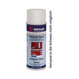 RIEGLER roestvrij stalen spray, beschermt permanent metalen oppervlakken tegen roest/corrosie, sneldrogend, temp. Maximale 300 °C, 400 ml.