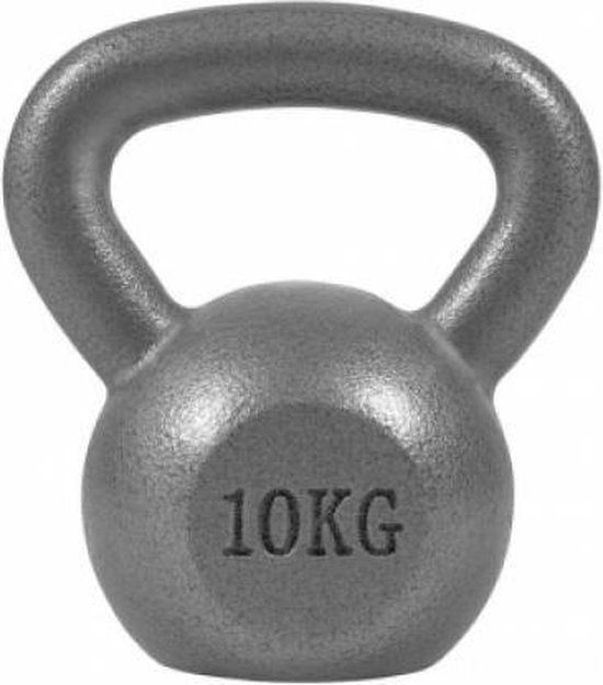Gorilla Sports Kettlebell - 10 kg - Zilver - Gietijzer