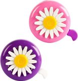Merkloos / Sans marque Mellow Mint Hungary Korlátolt Felelősségű Társaság Fietsbel voor kinderen - Kinderautobel - 2 stuks - bloemvormige fietsbel - eenvoudige installatie - met zonnebloemmotief - fietsaccessoires voor kinderen - geschikt voor jongens en meisjes, ideaal accessoire voor kinderfietsen - paars- roze