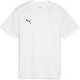 PUMA teamGOAL Jersey Jr Jongens sportshirt - PUMA White-PUMA Black-Feather Gray