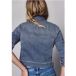 Veste en jean avec boutons et impression arrière