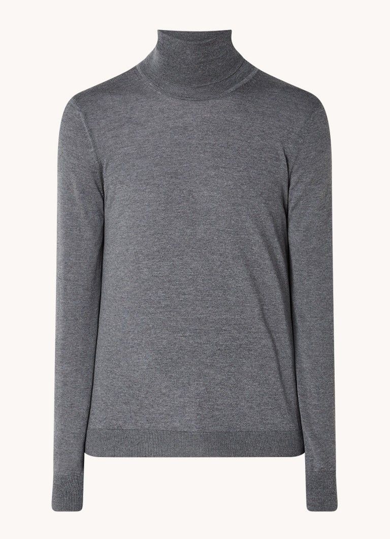HUGO BOSS Musso-P Fine Knit Turtleneck Sweater - Merino Wool