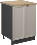 Vicco Fame-Line Keukenonderkast – 60 cm, WB Eik GrijsBeige
