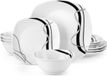 Belviano Serviesset – 4 personen – Zebra design – Dinerborden – Ontbijtborden