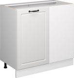 Vicco R-Line Hoekkast – 86 cm sans plan de travail Blanc Style champêtre