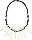 Widmann - Swahili Botten Ketting - Wit / Beige