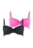 Hunkemöller Lola Orchidee / Zwart BH