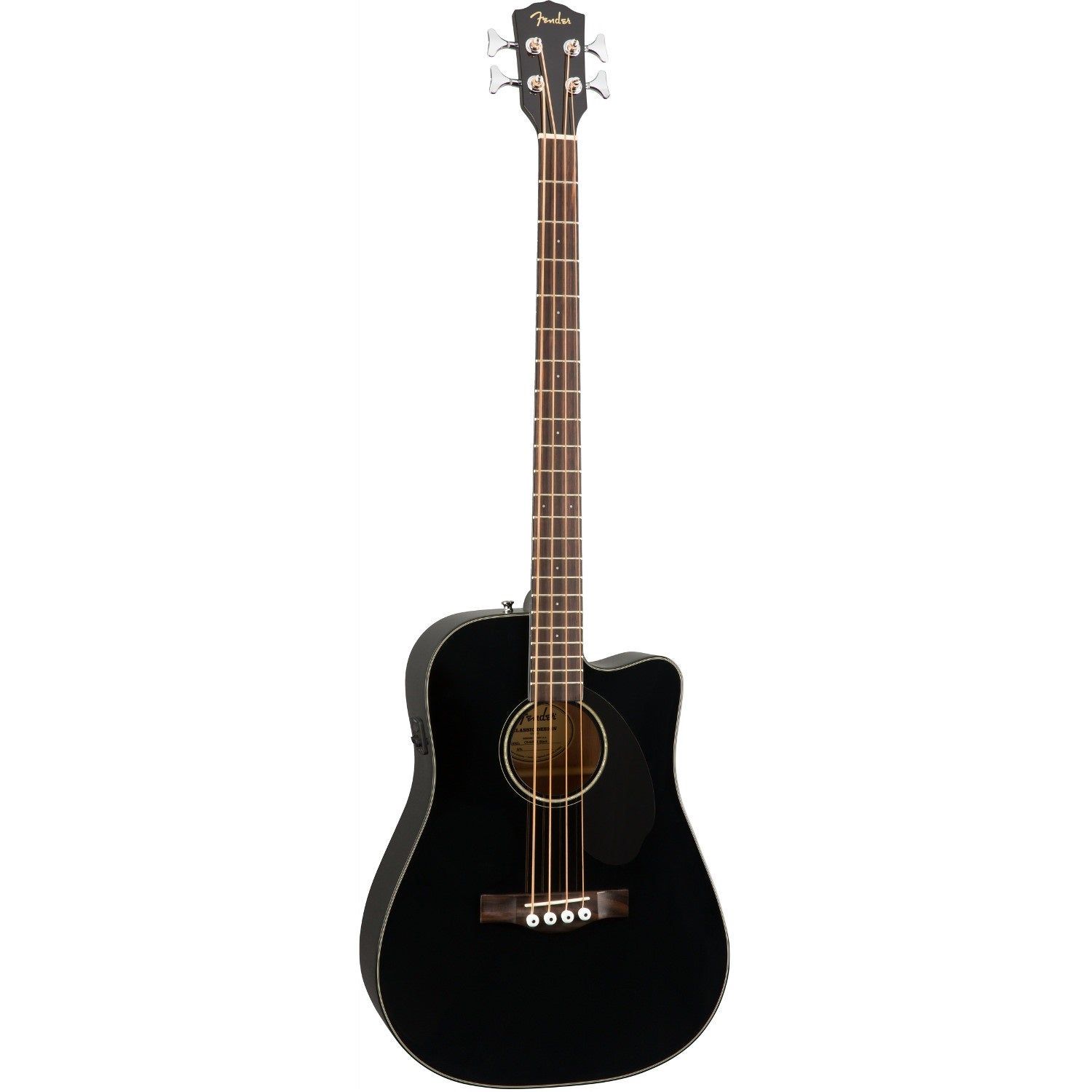 Fender CB-60SCE Black Acoustic Bass Guitar
