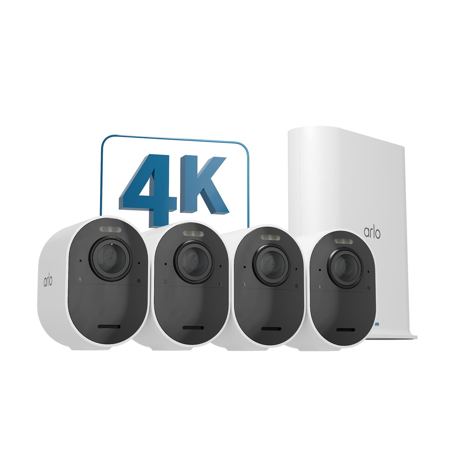 Arlo Ultra 2 - IP Beveiligingscamera - Buiten - 4K UHD - Draadloos - Zwart/Wit