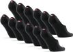 DANISH ENDURANCE Onzichtbare Katoen Sokken - Ademend en anti-slip Hiel - Unisex - Maat 43-47